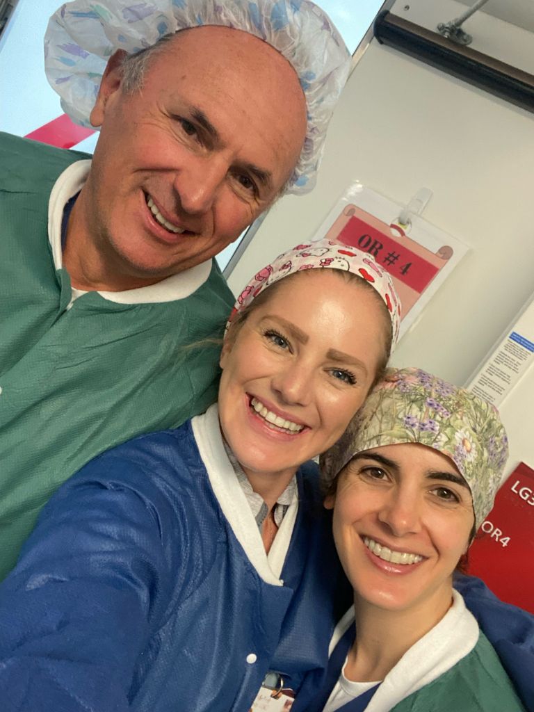 Operating room team selfie